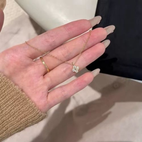 Diamond Flower Necklaces