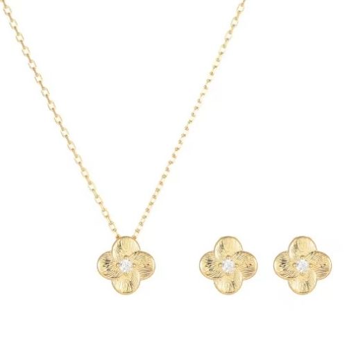 Flowers Necklace and Earrings