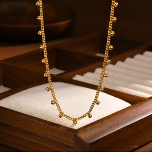 Gold thin chain Necklaces