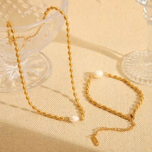 Pearl Delicate Chain Bracelets and Necklaces