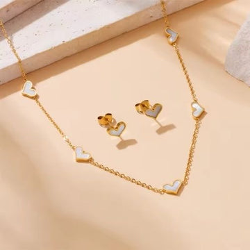 Heart Pearl Earrings&nbsp;