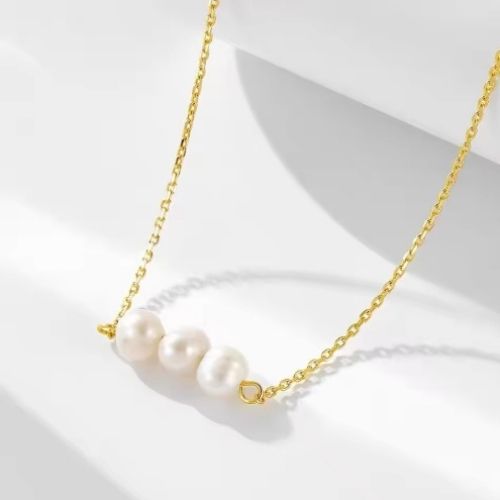 Mini Round Pearl Necklaces