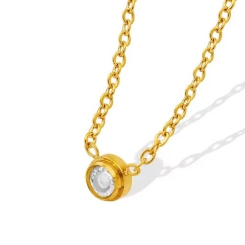 Round mini diamond Necklaces