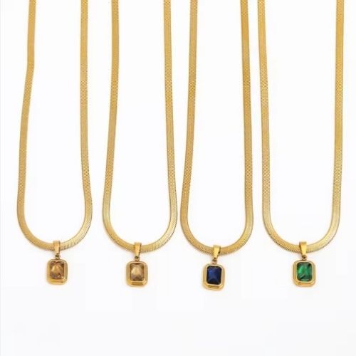 Green saffie Necklaces