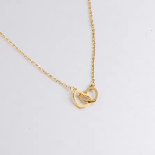 Two heart necklace