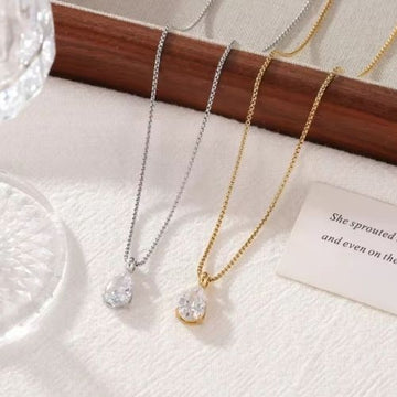 One diamond necklace