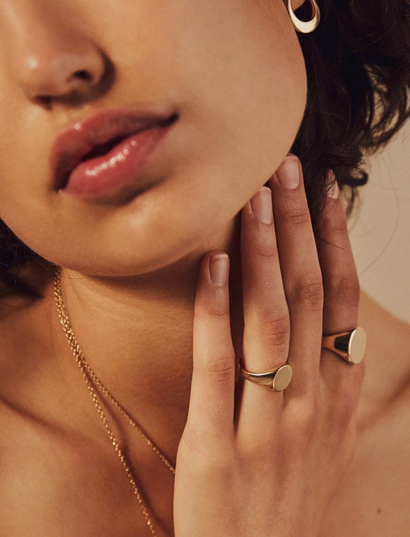 Chunky gold ring Etsy